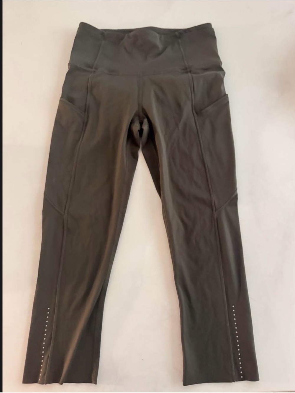 luluemon Olive High-Rise Align Capri Leggings
